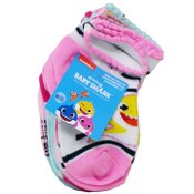 Wholesale - 6pk 2T-4T BABY SHARK SUNS OUT QRT SOCKS, UPC: 193159193409
